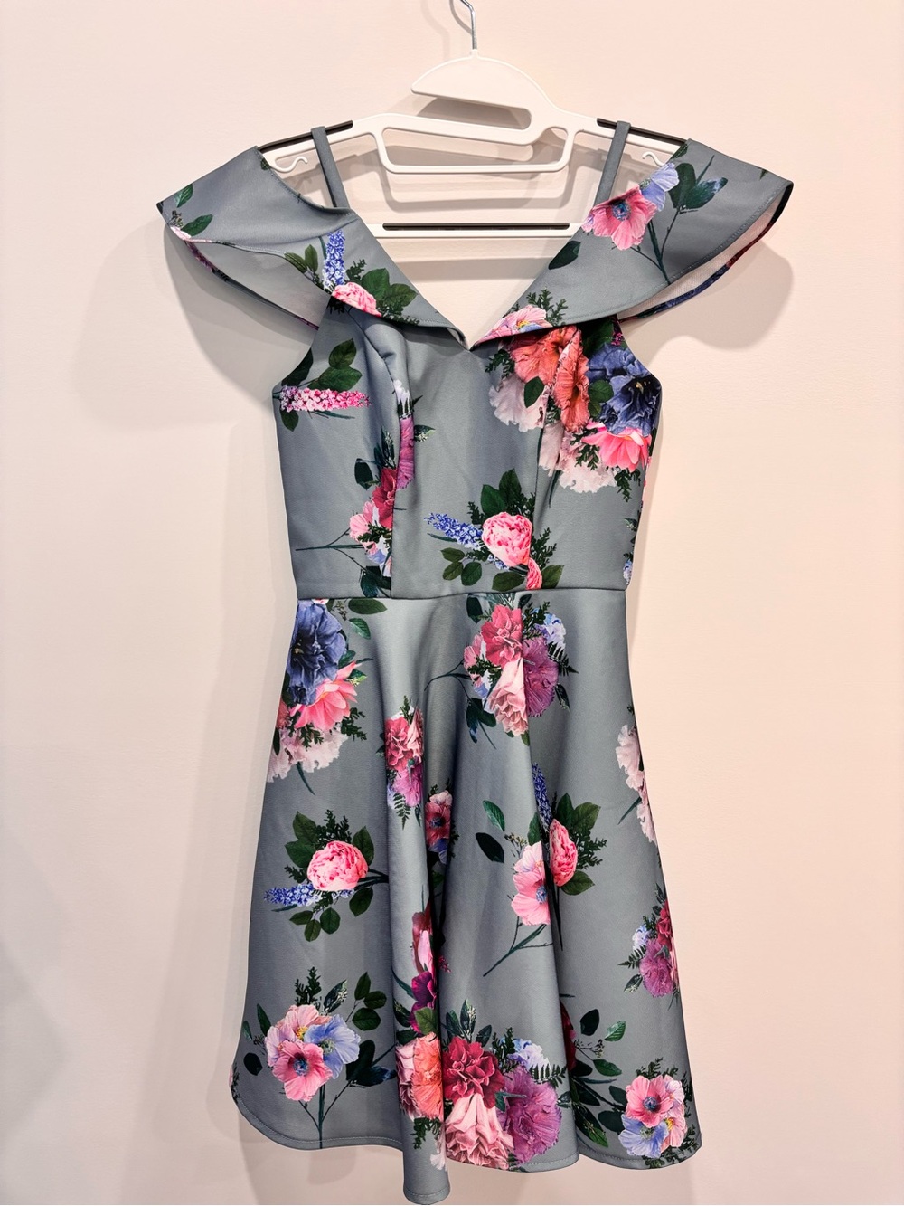 Chi Chi London Floral Skater Dres